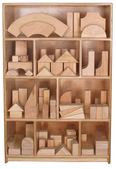 Blocks on Shelf