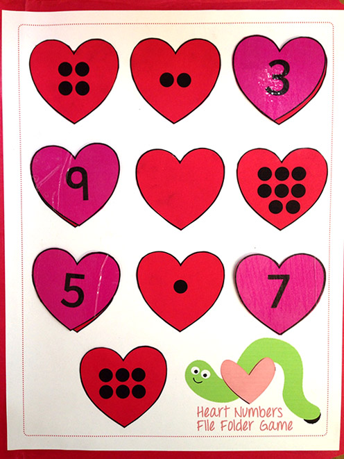 Valentine's Day File Folder Game